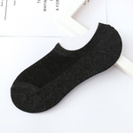 Homens meias Plano Boat Curto confortável Low Cut silicone meias invisíveis