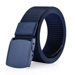 Men Fashion Canvas Automatic Smooth Buckle Hypoallergenic Casual Outdoor Belt