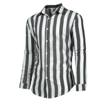 Homens Moda manga comprida Stripes Impressão Camisa Casual