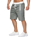 Homens Moda Verão Casual Algodão Shorts Pants Quinta Para Esportes