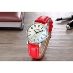 Men Fashion Waterproof Casual Blue Glass Belt Quartz Movement Watch Round Dial Wristwatch Gift Redbey