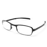 Homens mulheres TR90 dobrável ultraleve armação de metal óculos de visão cuidados óculos de leitura com caso