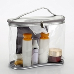 Homens Mulheres Transparente bolsa de maquiagem de alta capacidade com compartimentos para viagem Organizar Gostar