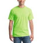 Homens simples algodão gola redonda Base T-shirt