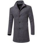 Homens Simples Casual Brasão Thicken Outdoor magros quentes Tops Jacket cor sólida