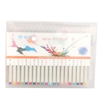 Hook Line Popular Multi-Colored aguarela macia Escova Novel Caligrafia Pen (barril branco)