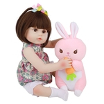 Hoomai lindo 48 centímetros todo Presente de Natal Silicone Reborn Baby Dolls Realistic princesa Menina Reborn Dolls Kids Play Toy