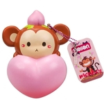 Hoson Squishy Macaco Pêssego Soft Rising Brinquedo Lento Com Embalagem Original