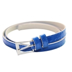 Hot Beautiful Woman Multicolor Small Candy Color Thin Leather Belt Ms Belt
