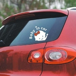 Hot sale \\"Baby in Car\\" window waterproof sticker on baby sticker board