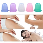 Hot Sale Silica Gel Absorvente Canister vácuo Cupping Cupping Saúde Meridian Health Silicone Equipamento Cupping Transparente