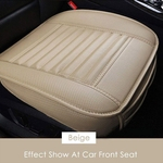 HUN PU Car Full Surround Seat Cover respirável Bamboo Charcoal Cushion Pad Universal
