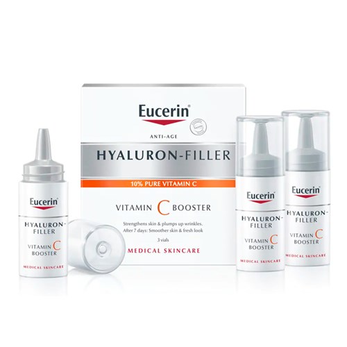 Hyaluron Filler Eucerin Vitamin C Booster Sérum com 3 Ampolas de 8ml Cada