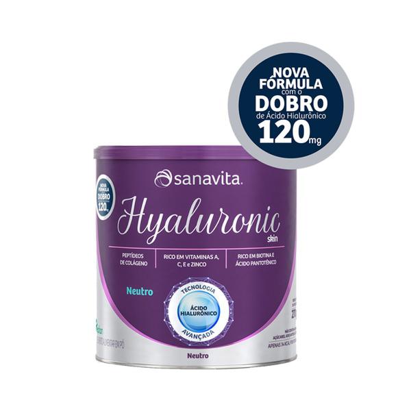 Hyaluronic Skin 120mg - Neutro - Lata 270g - Sanavita