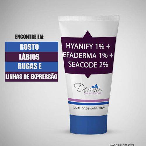 Hyanify 1% + Efaderma 1% + Seacode 2% - Preenchimento Natural das Rugas e Linhas de Expressão