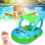 Idade 6-36 Meses Bebê Bebê Crianças Verão Flutuador Assento Barco sombra Sol Tubo Anel Car Swim Piscina Para Carregamento Água Esporte Brinquedos Divertidos
