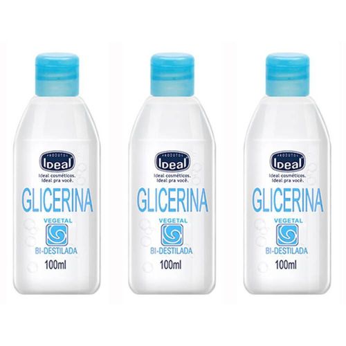 Ideal Glicerina Bi Destilada 100ml (kit C/03)