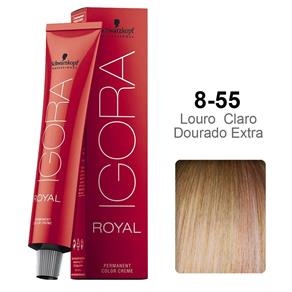 Igora Royal 8-55 Louro Claro Dourado Extra