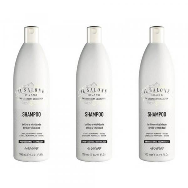 IL Salone Brilho e Vitalidade Shampoo 500ml (Kit C/03)