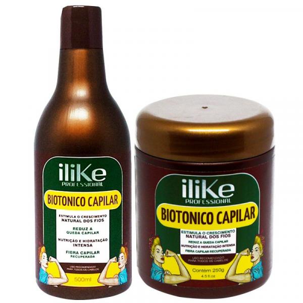 Ilike Kit Biotônico Capilar Shampoo + Mascara 250g - Ilike Professional
