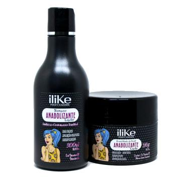 ILike Professional - Kit Anabolizante Reconstrução Capilar Shampoo + Máscara