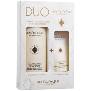 Illuminating Duo Semi Di Lino Diamante Alfaparf - Kit de Shampoo Hidratante + Máscara Hidratante para os Cabelos Kit - 250ml + 150g
