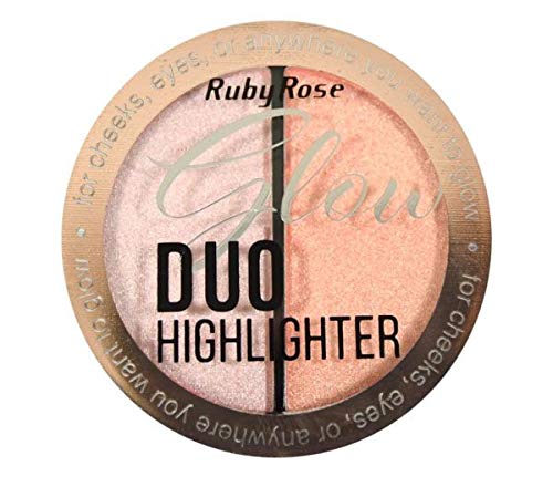 Iluminador Glow Duo Highlighter Ruby Rose HB-7522 Cor 3