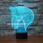 Visual Illusion lâmpada transparente de acrílico Night Light Led Alterar toque