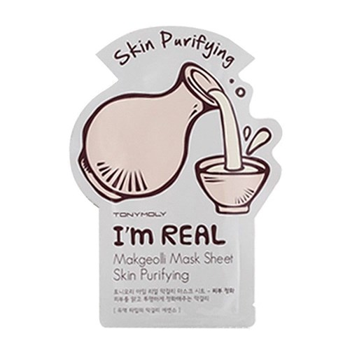 I'm Real Makgeolli Mask Sheet Skin Purifying - Tony Moly - 21ml