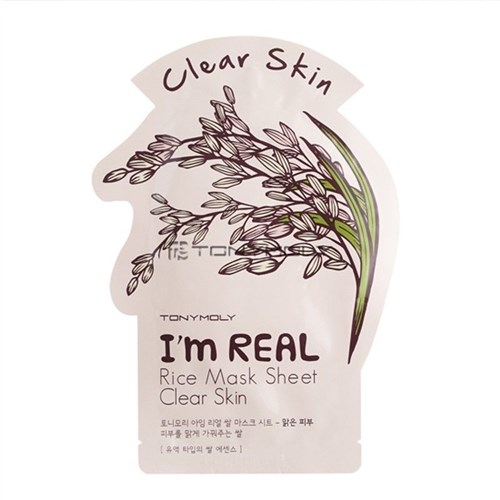 I'm Real Rice Mask Sheet Clear Skin - Tony Moly - 21ml