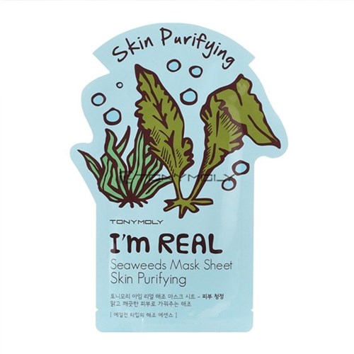 I'm Real Seaweeds Mask Sheet Skin Purifying - Tony Moly - 21ml
