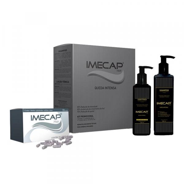 Imecap Hair Queda Intensa Kit (Shampoo + Loção + 30 Cap) - Imecap