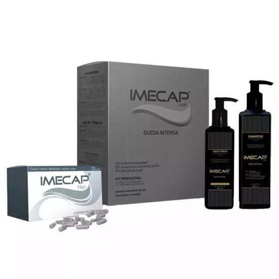 Imecap Hair Queda Intensa Shampoo + Loção + 30 Cápsulas Kit - Divcom