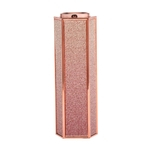 Imprensa tubo de batom bálsamo labial armazenamento de plástico garrafa de 12,1 mm ouro rosa