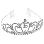 Impressionante Cristal Strass Tiara Aniversário Coroa Headwear