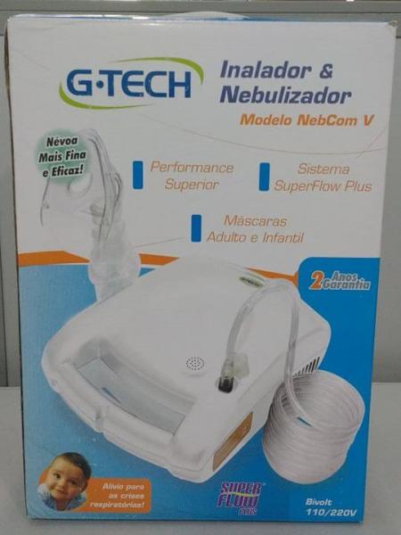 Inalador e Nebulizador G-Tech Nebcom V SuperFlow Plus