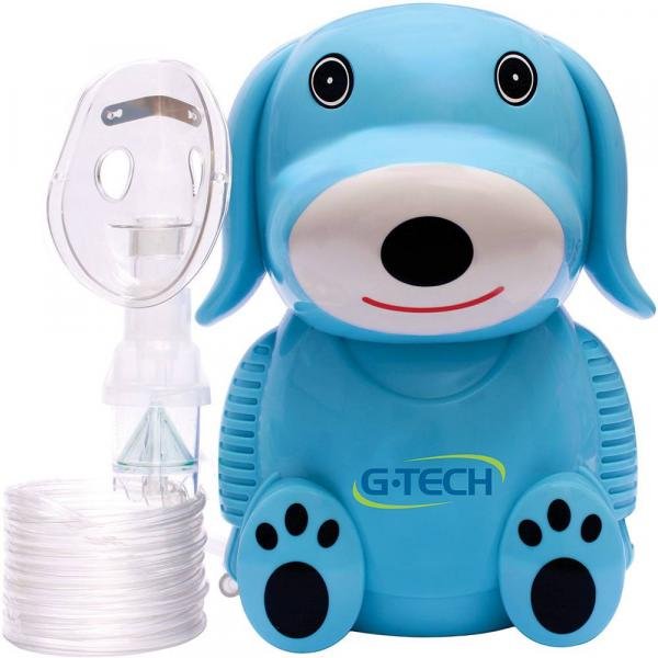 Inalador e Nebulizador G-tech Nebdog Azul