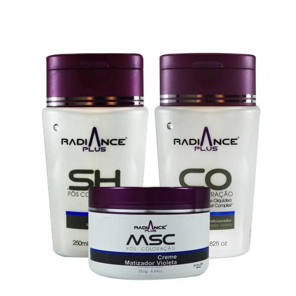 INATIVO Agi Max - Shampoo + Condicionador + Máscara Radiance Plus - Violeta - Agi Max