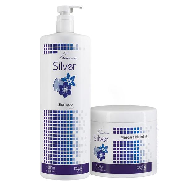 INATIVO Doux Clair Silver Premium Kit Silver Gloss Professional System Shampoo e Máscara - Doux Clair