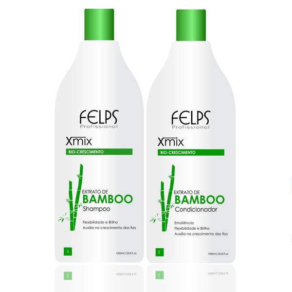 Inativo Felps Xmix Kit Profissional Shampoo e Condicionador Extrato de Bamboo - 2x1L