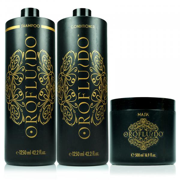 INATIVO Kit Orofluido Shampoo, Condicionador e Máscara - Revlon