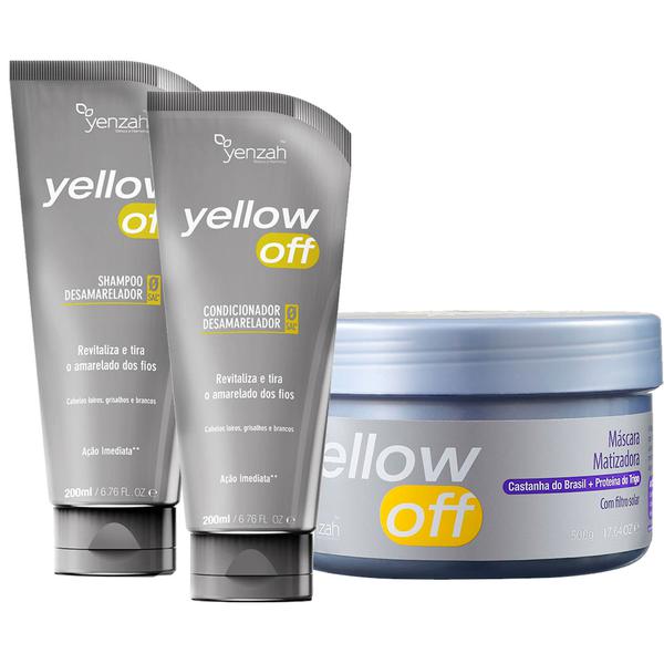 INATIVO Yenzah Yellow Off Kit Desamarelador Shampoo, Condicionador e Máscara - Yenzah