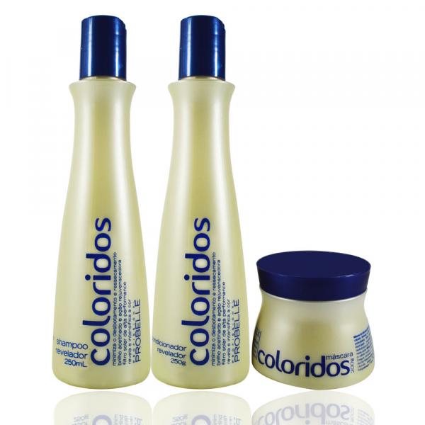 INATIVOProbelle Profissional - Shampoo+Condicionador+Máscara Revelador P Cabelos Coloridos - 250ml - Probelle