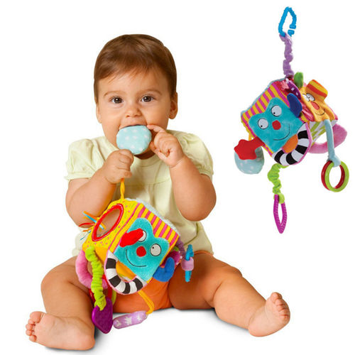 Infant berço Stroller Decoração Rattle Toy Criança Hanging Desenvolvimento Intelectual Mão de Bell