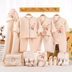Infantil Algodão colorido bonito terno bebê Printing Gift Set Bebê Supplies