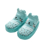 Infantil Criança Anti-derrapante Piso Socks bonito dos desenhos animados de algodão respirável Meias sapatos casuais meias Caminhada de Aprendizagem para o bebê