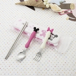 Infantil Tableware Set Baby Anti-queda de Aprendizagem conjunto garfo colher