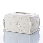 Início Solid Color Box Carving Tissue para Storage Table Car Home Sala de Chá