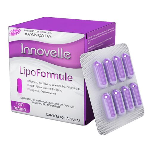 Innovelle Lipo Formule (redução de Medidas). 60 Cápsulas