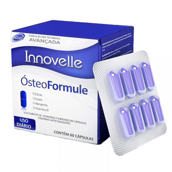 Innovelle Ósteo Formule (Cálcio + Vitamina D3). 60 Cápsulas